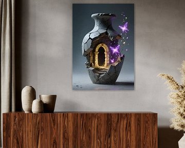 Fantasy Art Vase – Unique Decorative Statement Piece