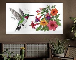 Example of the artwork in a room