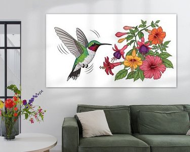 Example of the artwork in a room