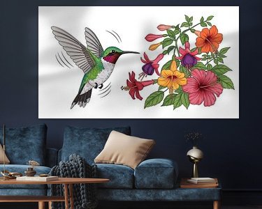 Example of the artwork in a room