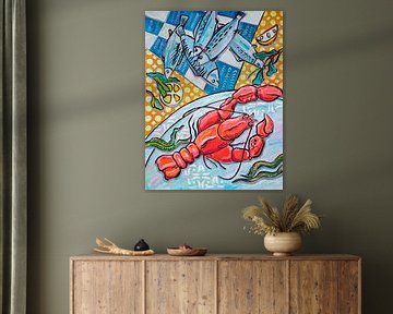 Homard et poisson