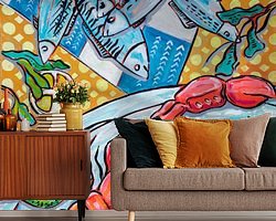 Example of the artwork in a room