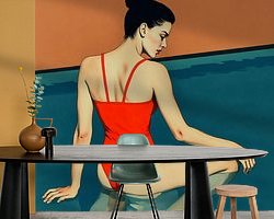 Example of the artwork in a room