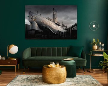 Photo d'art du sous-marin néerlandais Hr.Ms. Tonijn sur Rob Baken