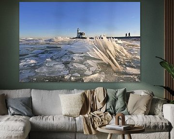 Lumière glacée au cheval de Marken sur Anjo Kan