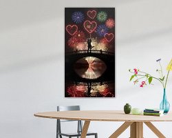 Example of the artwork in a room