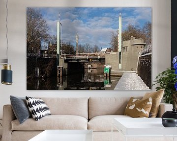 Le Vaartscherijnbrug à Utrecht en hiver (couleur)