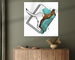 Example of the artwork in a room