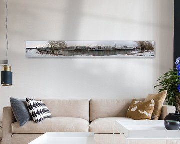 Panorama hivernal IJsselkade Zutphen sur Marc Leeflang