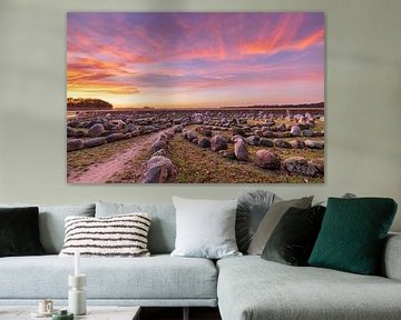 Labyrinthe de pierres sur Rinie Fokkema