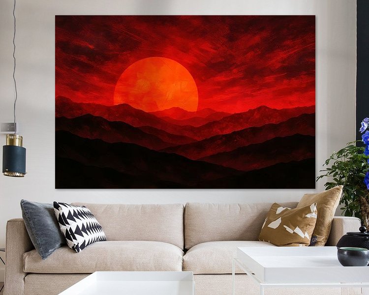 Example of the artwork in a room