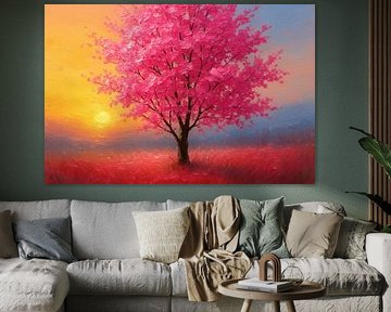 Fleur de cerisier à l'éclat doré sur Art & Soul Creations