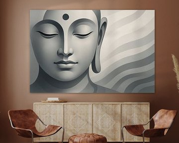 Gelassener Buddha mit weichen Linien von Imperial Art House