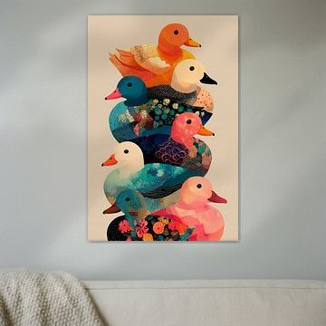 Künstlerische Enten