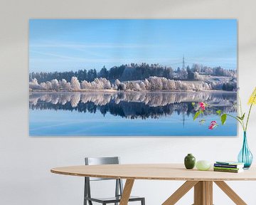 Frosty Day at Weissensee in Bavaria Allgaeu Germany with great sunny Winter Vibes von Sebastian Czech