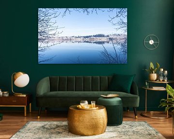 Frosty Day at Weissensee in Bavaria Allgaeu Germany with great sunny Winter Vibes High quality photo von Sebastian Czech