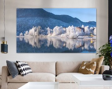 Frosty Day at Weissensee in Bavaria Allgaeu Germany with great sunny Winter Vibes von Sebastian Czech