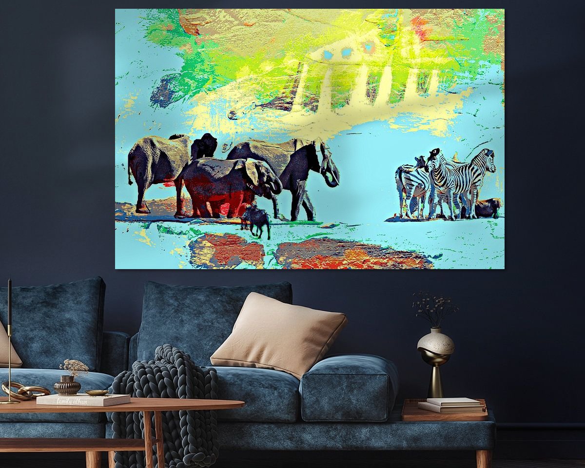 Example of the artwork in a room