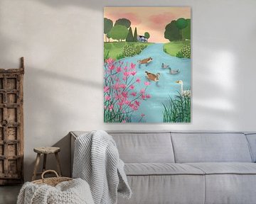 Ducks on Summer Trails by Aliya Putrus