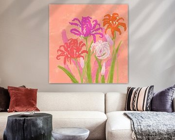 Strahlende Nerinen Blumen von Aliya Putrus