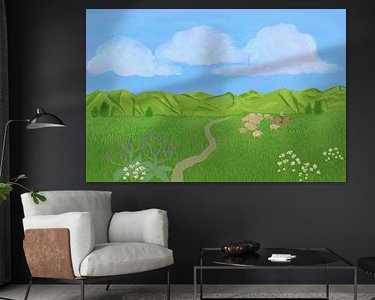 Example of the artwork in a room