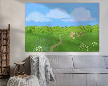 Example of the artwork in a room