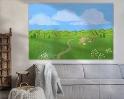 Example of the artwork in a room