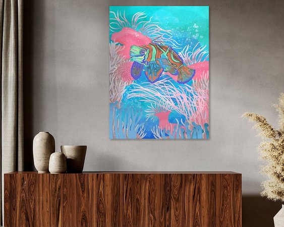 Example of the artwork in a room