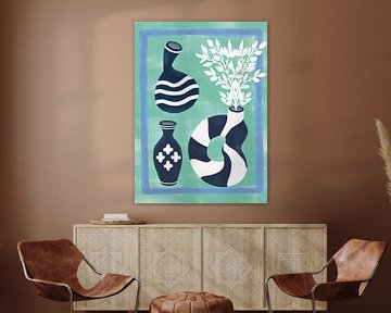 Monochrome Eleganz. ein Trio von Aliya Putrus .png von Aliya Putrus