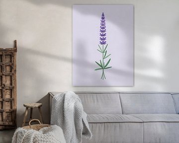 Lavendelstängel Illustration von Giandra Safaraz