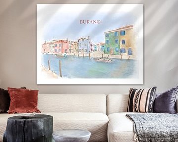 Burano Italien von Aliya Putrus
