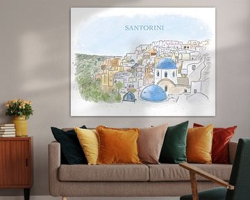 Santorini Grèce sur Aliya Putrus