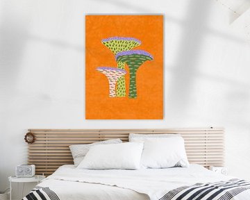 Crowned Mushrooms by Aliya Putrus