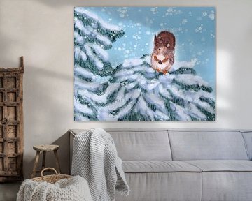 Ein kleines Eichhörnchen von Aliya Putrus