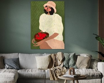 Woman with Strawberries
