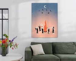 Example of the artwork in a room