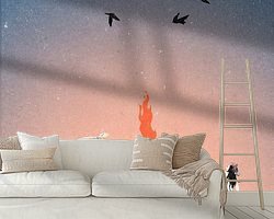 Example of the artwork in a room