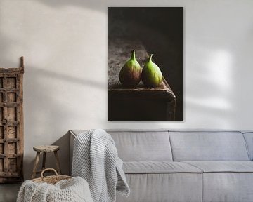 Two figs catch the light by Clazien Boot