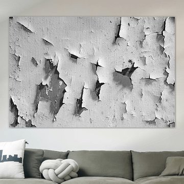 peeling paint in black and white