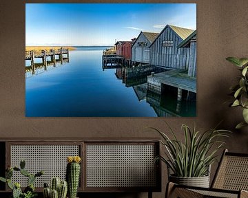 Ahrenshoop harbour by Peter Schickert