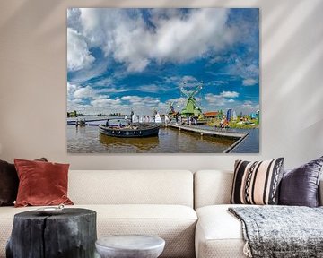 Mühlen an der Zaan, Poelenburg in Festkleidung, Zaanse Schans, Zaandam, , Nordholland