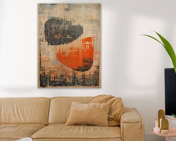 Design abstrait moderne. Structures en couleurs chaudes de la Terre sur Studio Pieternel