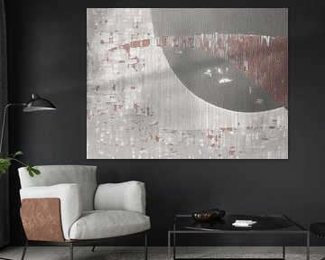 Design abstrait moderne. Structures dans des tons neutres et sereins sur Studio Pieternel