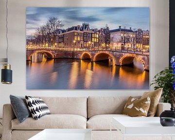 Keizersgracht / Leidsegracht in Amsterdam by Tubray
