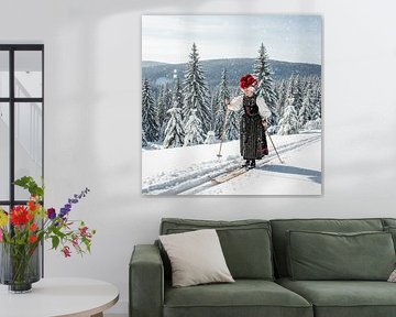 Het Zwarte Woud Marie op ski's