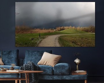 Schnee in der Luft bei der Geestmerambacht von Despb