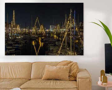Der Yachthafen von Scheveningen am Abend von Marian Sintemaartensdijk