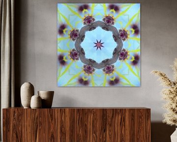 Mandala in sanften Farben von Steffi Hommel