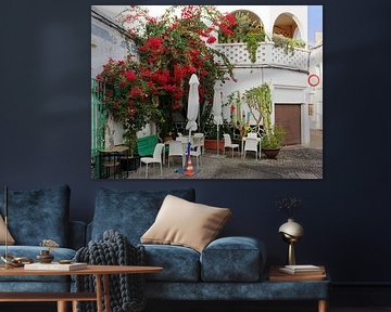 Cosy corner with bougainvillea in Arrecife - Lanzarote by Gisela Scheffbuch