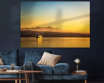 Ferry on Lake Constance by Dieter Walther